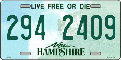 NH license plate 2942409