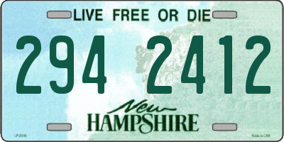 NH license plate 2942412