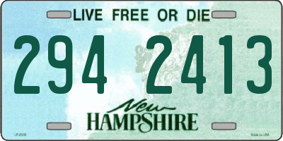 NH license plate 2942413