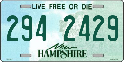NH license plate 2942429