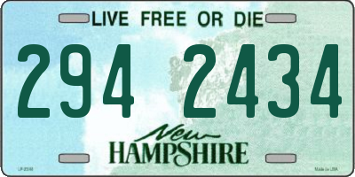 NH license plate 2942434