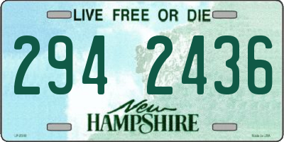 NH license plate 2942436