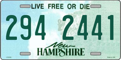 NH license plate 2942441