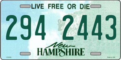 NH license plate 2942443