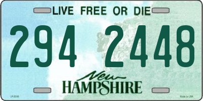 NH license plate 2942448