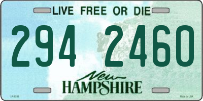 NH license plate 2942460