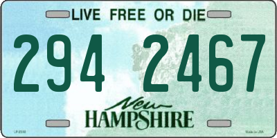 NH license plate 2942467