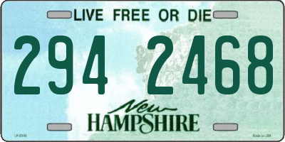 NH license plate 2942468