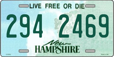 NH license plate 2942469