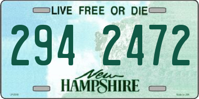 NH license plate 2942472