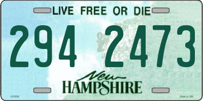 NH license plate 2942473