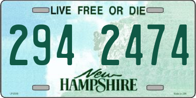 NH license plate 2942474