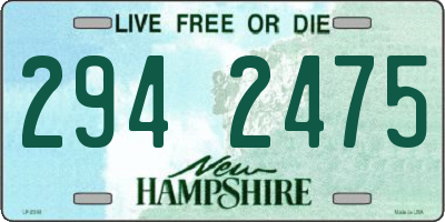 NH license plate 2942475