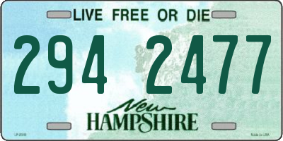 NH license plate 2942477