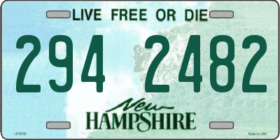 NH license plate 2942482