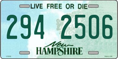 NH license plate 2942506