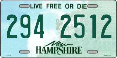 NH license plate 2942512