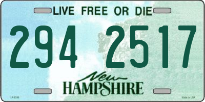 NH license plate 2942517