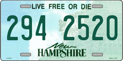 NH license plate 2942520