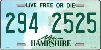 NH license plate 2942525