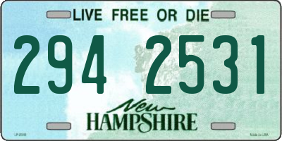 NH license plate 2942531