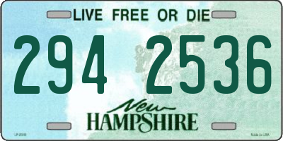 NH license plate 2942536