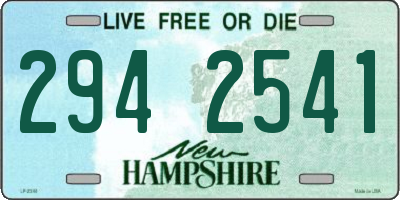 NH license plate 2942541