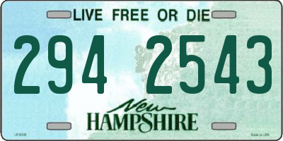 NH license plate 2942543