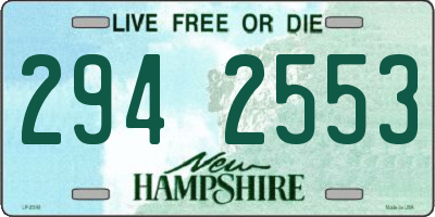 NH license plate 2942553