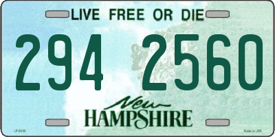 NH license plate 2942560
