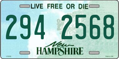 NH license plate 2942568