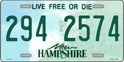 NH license plate 2942574