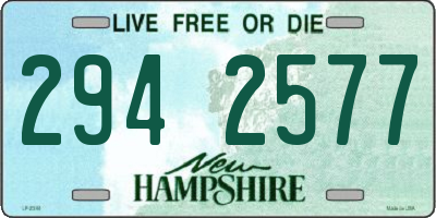 NH license plate 2942577