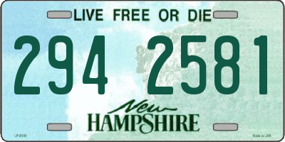 NH license plate 2942581