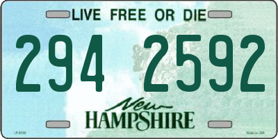 NH license plate 2942592