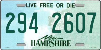 NH license plate 2942607