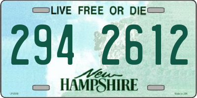 NH license plate 2942612