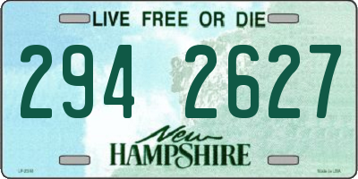 NH license plate 2942627