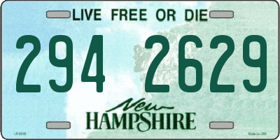 NH license plate 2942629