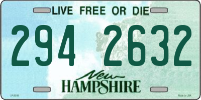 NH license plate 2942632