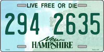 NH license plate 2942635