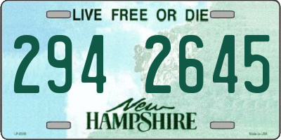 NH license plate 2942645