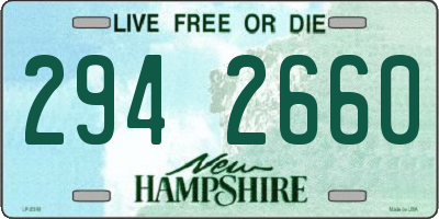 NH license plate 2942660