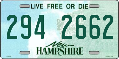 NH license plate 2942662