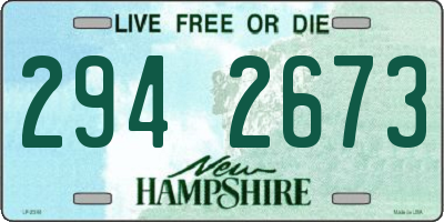 NH license plate 2942673