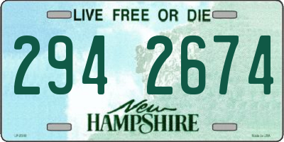 NH license plate 2942674