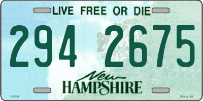 NH license plate 2942675