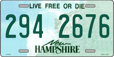 NH license plate 2942676