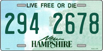 NH license plate 2942678