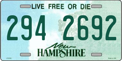 NH license plate 2942692